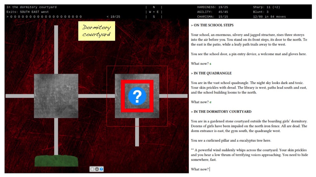 Hiding scene in Leadlight Gamma